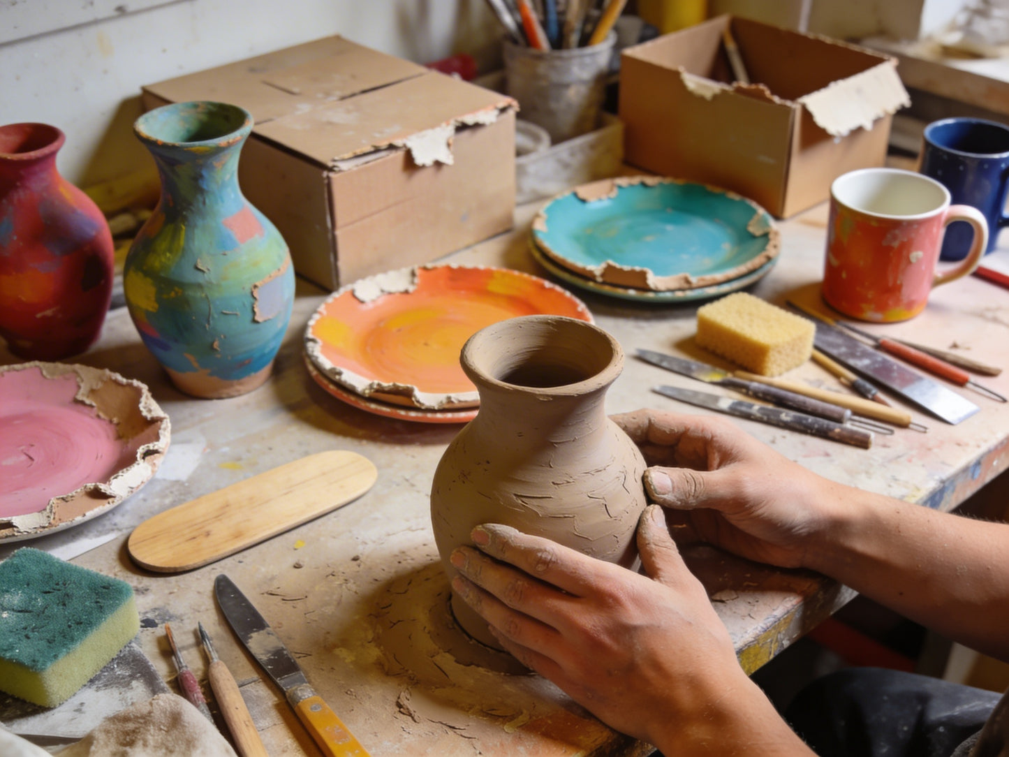 Workshop: Handbuilding Ceramics 4/9 & 4/16, 5pm:  Hand-building Freestyle