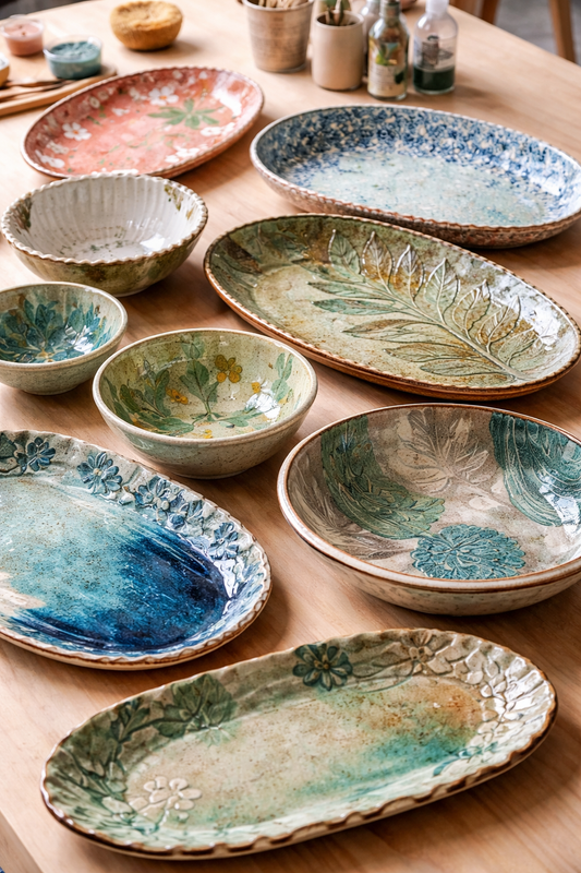 Workshop: Hand-building Ceramics 1/11 & 1/18, 5pm:  Hand-building Platters & Bowls